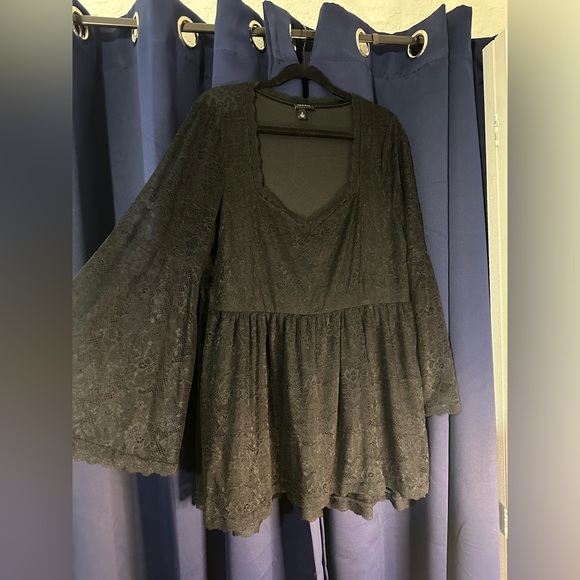 torrid Tops - Torrid Lace Bell Sleeve Shirt